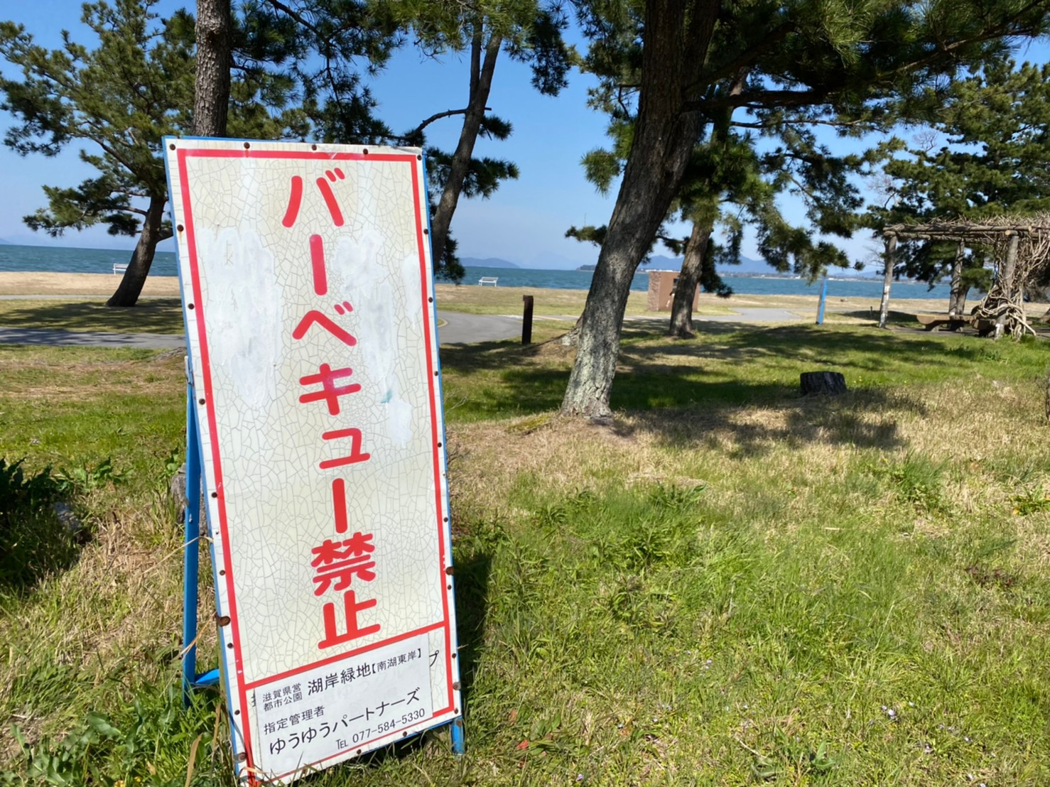 守山市 なぎさ公園水泳場 湖岸緑地 野洲川河口 のアウトドア情報 サイクリストの聖地 駐車場 トイレ 琵琶湖アウトドアマップ