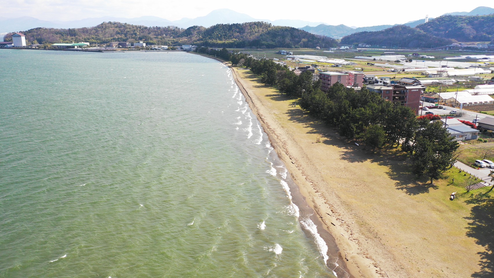 彦根市 湖岸緑地 松原水泳場 のアウトドア 駐車場 トイレ 釣れる魚 火気禁止 琵琶湖アウトドアマップ