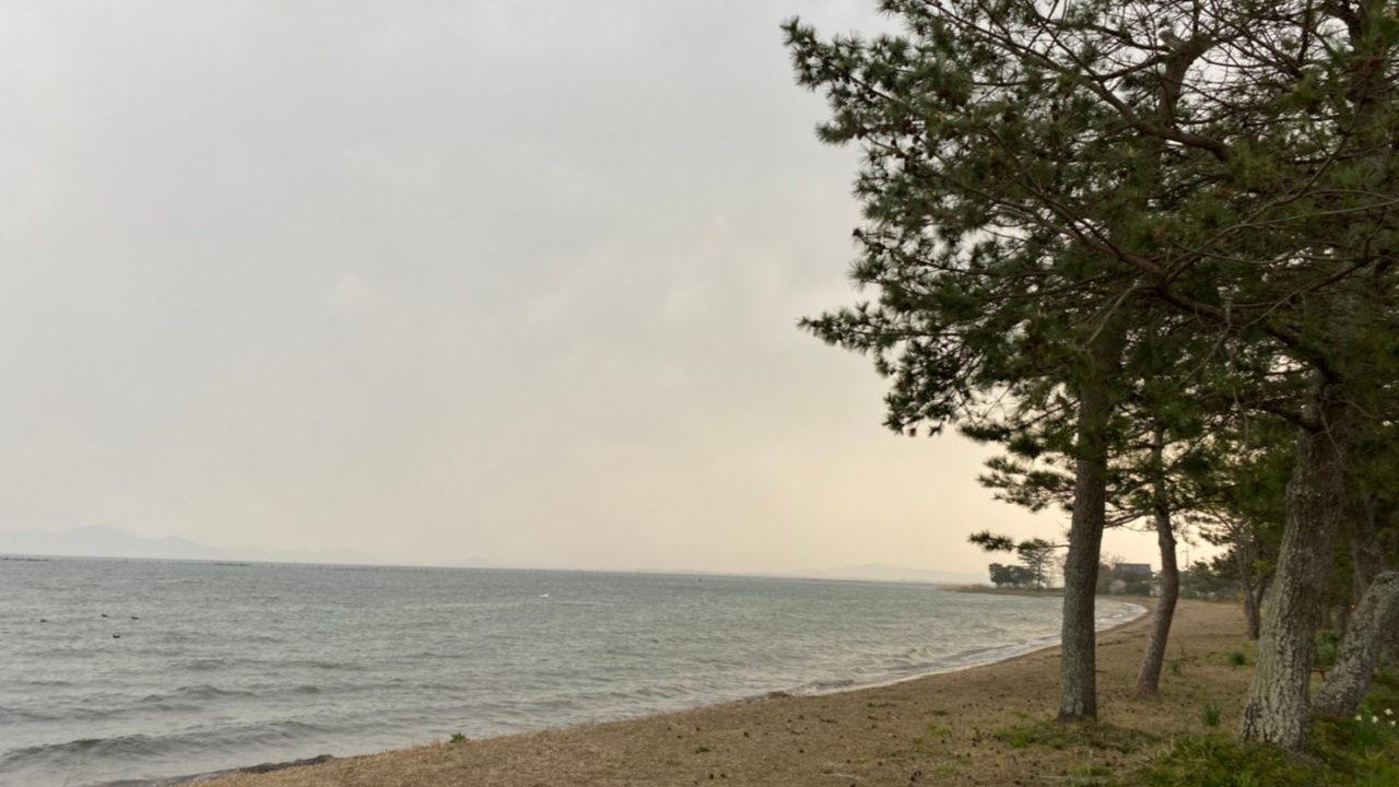 大津市 県営都市公園北浜湖岸緑地 アウトドア情報 駐車場 トイレ 琵琶湖アウトドアマップ